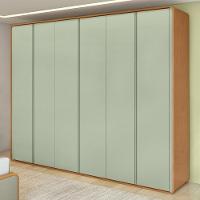 Guarda-roupa Casal 6 Portas Easy Like Amendoa Clean/salvia - 1