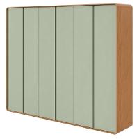 Guarda-roupa Casal 6 Portas Easy Like Amendoa Clean/salvia - 2