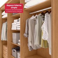 Guarda-roupa Casal 6 Portas Easy Like Amendoa Clean/salvia - 5