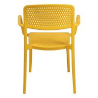 Cadeira Tramontina Serena Em Polipropileno Amarelo Com Braços - 9