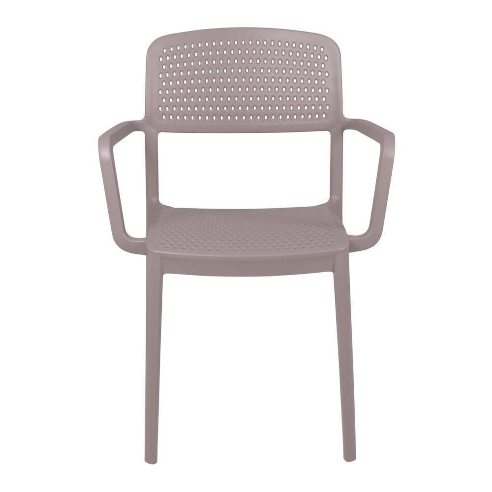 Cadeira Tramontina Serena Em Polipropileno Camurça Com Braços - 10