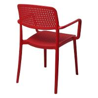 Cadeira Tramontina Serena Em Polipropileno Vermelho Com Braços - 6