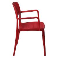 Cadeira Tramontina Serena Em Polipropileno Vermelho Com Braços - 7