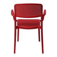 Cadeira Tramontina Serena Em Polipropileno Vermelho Com Braços - 9