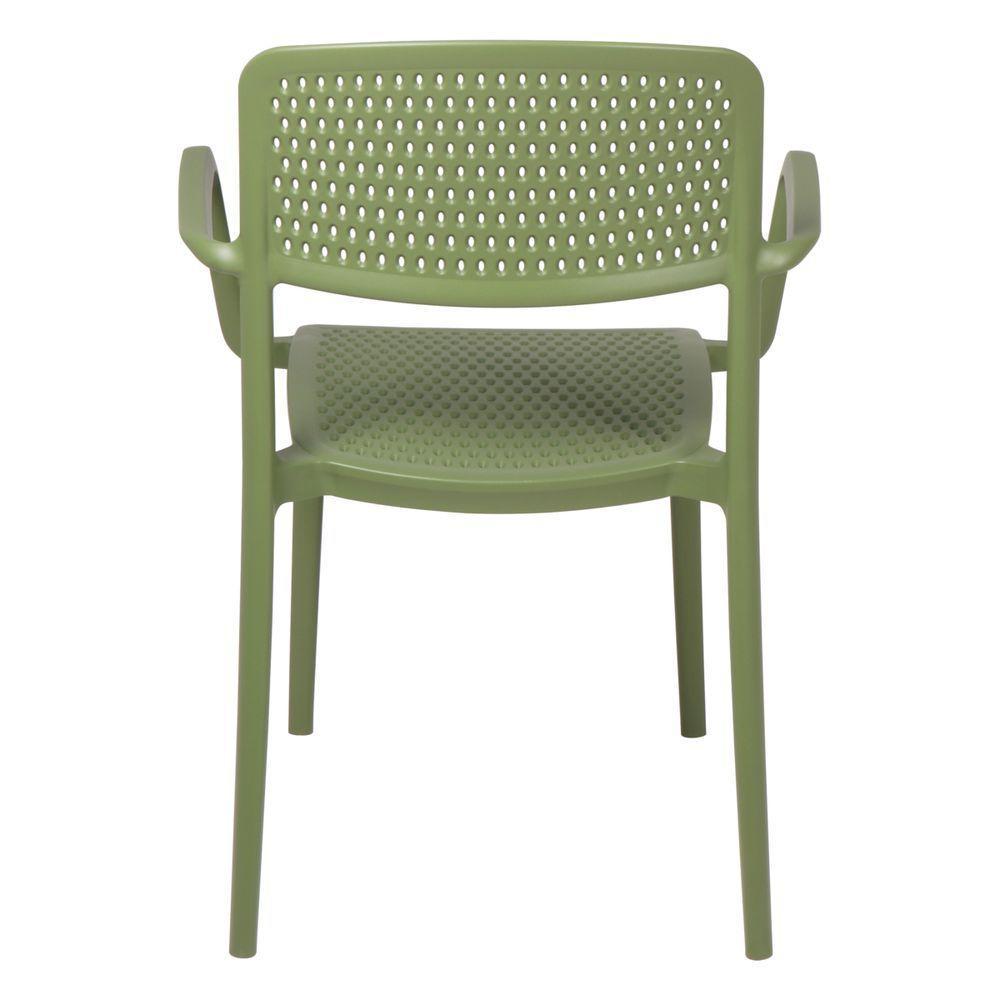 Cadeira Tramontina Serena Em Polipropileno Verde Oliva Com Braços - 10