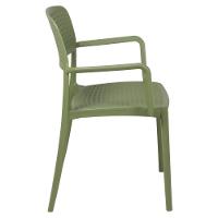 Cadeira Tramontina Serena Em Polipropileno Verde Oliva Com Braços - 7