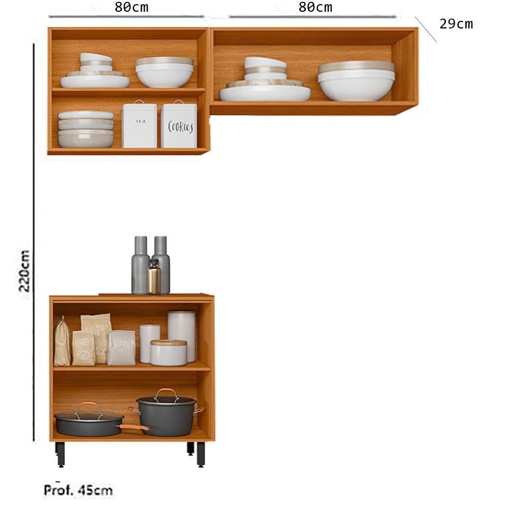 Armarios Lavanderia 3 Modulos 160 Cm Raven Freijo Off White Pln - 3