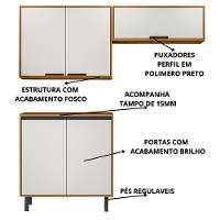 Armarios Lavanderia 3 Modulos 160 Cm Raven Freijo Off White Pln - 2