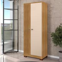 Armario Multiuso 2 Portas Versa 11686 71 Cm Carvalho Am Off White Incp - 2