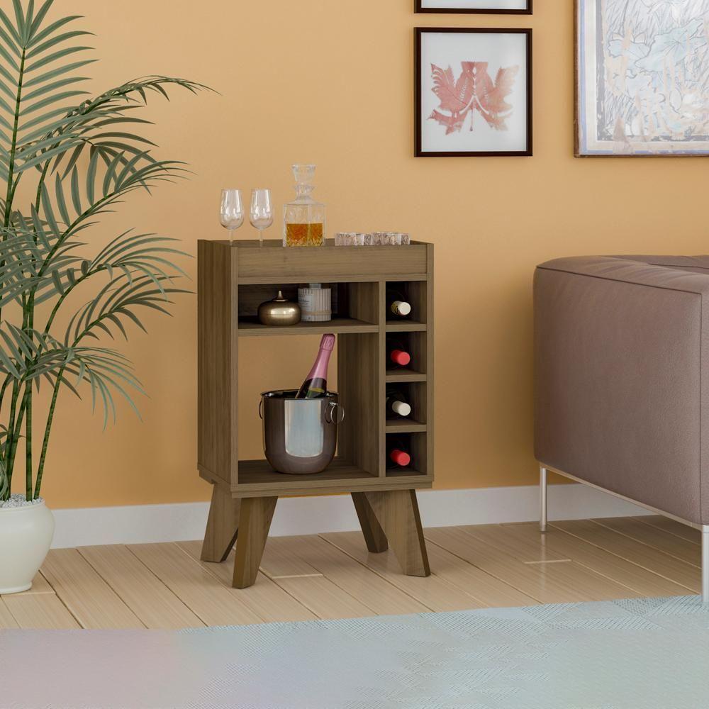 Aparador Adega Bar 4 Nichos 72x45 Cm Dri 4102 Pinho Arly - 2