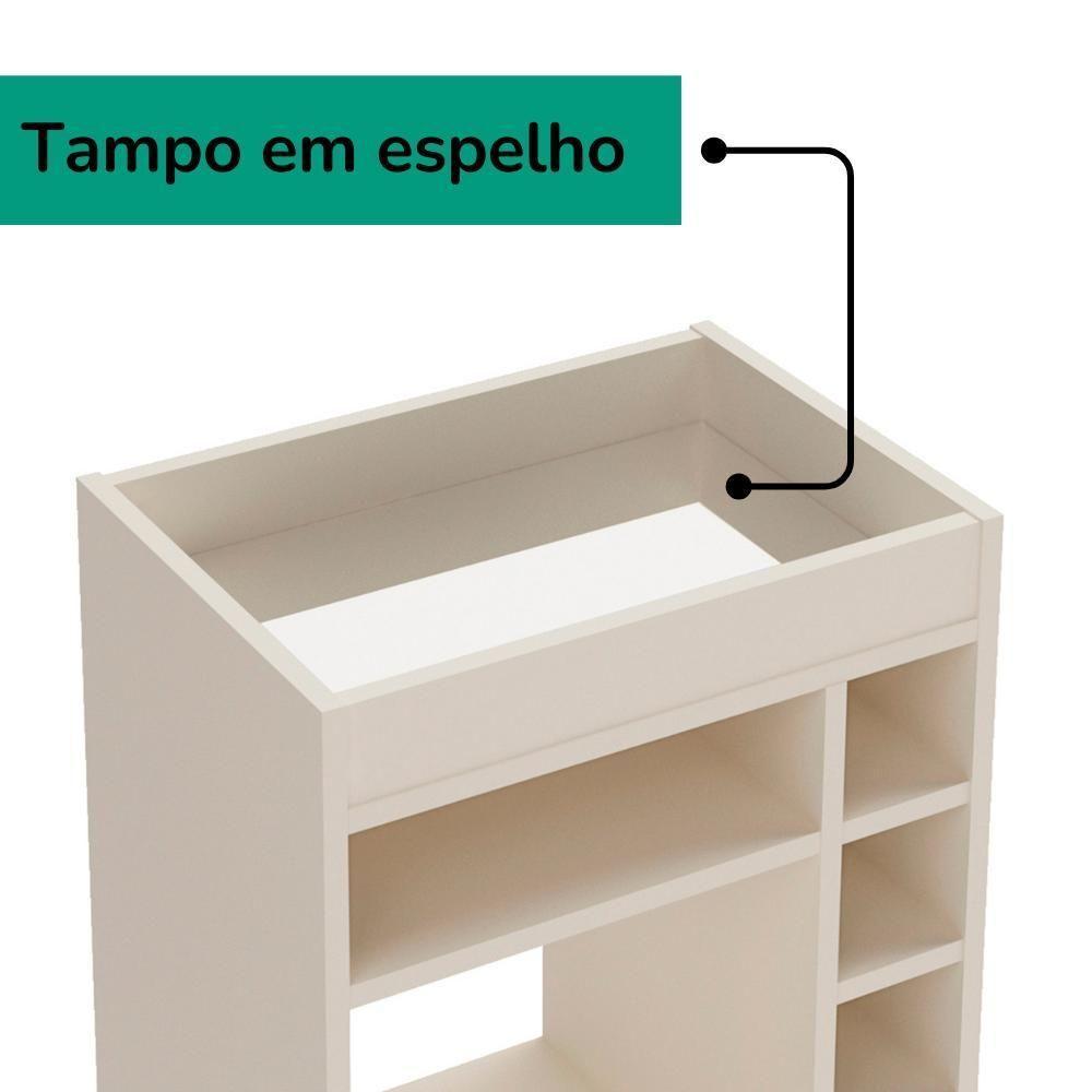 Aparador Adega Bar 4 Nichos 72x45 Cm Dri 4103 Off White Arly - 4