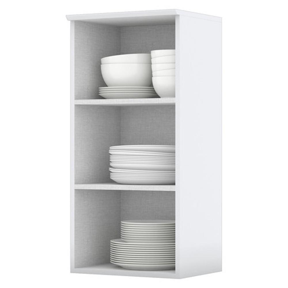 Armario Aereo 1 Porta Mdf 40 Cm Americana C364 Branco Henn - 4