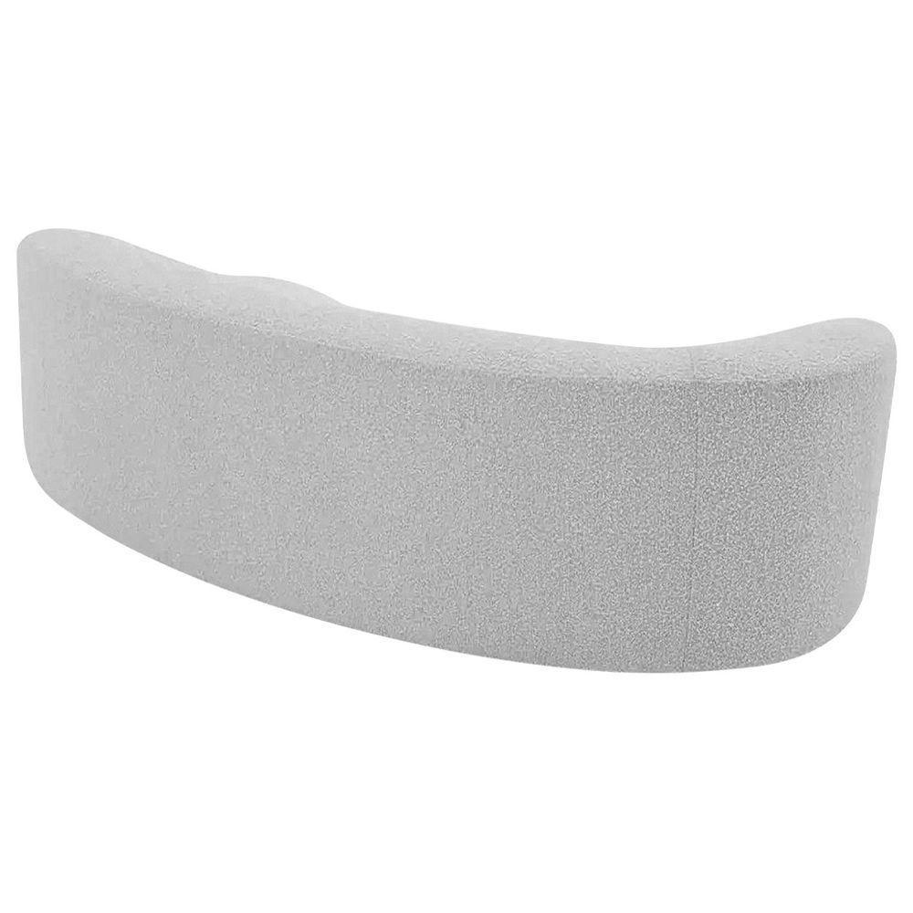 Divã Recamier Orgânico Tokyo 200cm Lado Direito Linho Cinza Claro - 3