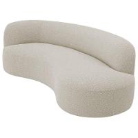 Divã Recamier Orgânico Tokyo 200cm Lado Direito Linho Cinza Claro - 1