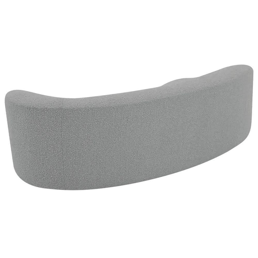 Divã Recamier Orgânico Tokyo 180cm Lado Esquerdo Bouclé Cinza - 4