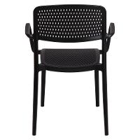 Cadeira Tramontina Serena Em Polipropileno Preto Com Braços - 10