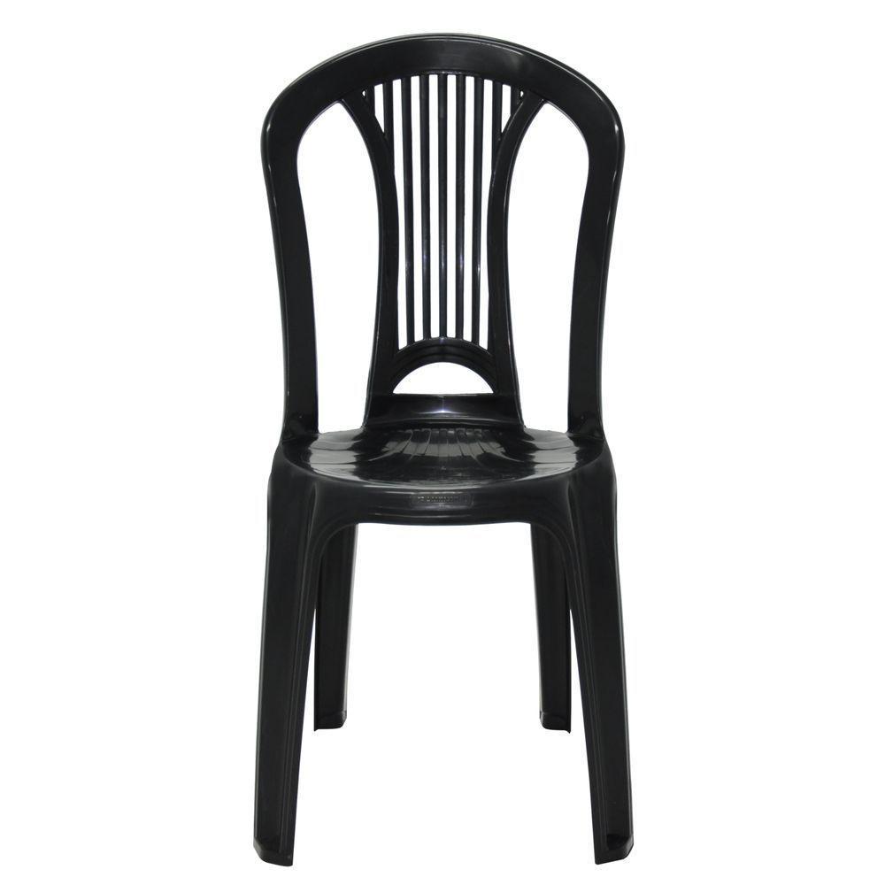 Jogo 4 Cadeiras Bistrô Tramontina Atlântida Em Polipropileno Preto - 10