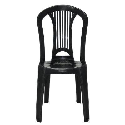 Jogo 4 Cadeiras Bistrô Tramontina Atlântida Em Polipropileno Preto