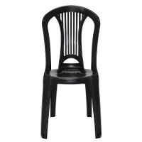 Jogo 4 Cadeiras Bistrô Tramontina Atlântida Em Polipropileno Preto - 1