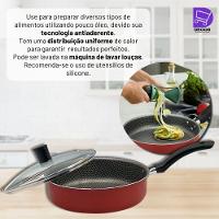 Frigideira Enjoy 20cm Qualidade E Praticidade Com Tampa De Vidro - 3