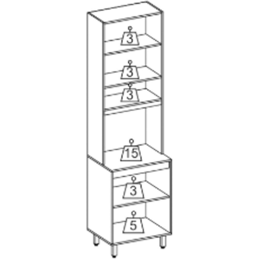 Paneleiro Duplo 2 Portas 220 Cm 12636 Raven Freijo Off White Pln - 3