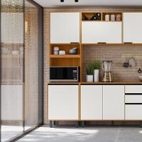 Paneleiro Duplo 2 Portas 220 Cm 12636 Raven Freijo Off White Pln - 2