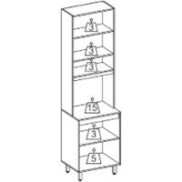 Paneleiro Duplo 2 Portas 220 Cm 12636 Raven Freijo Off White Pln - 3