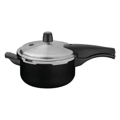 Panela De Pressão Tramontina Vancouver Em Alumínio Com Revestimento Interno E Externo Antiaderente Starflon Max Preto