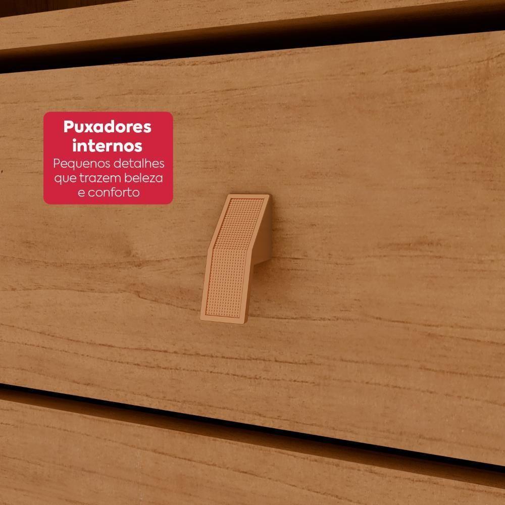 Guarda-roupa Casal 6 Portas Easy Like Com Pés Amendoa Clean/salvia - 8