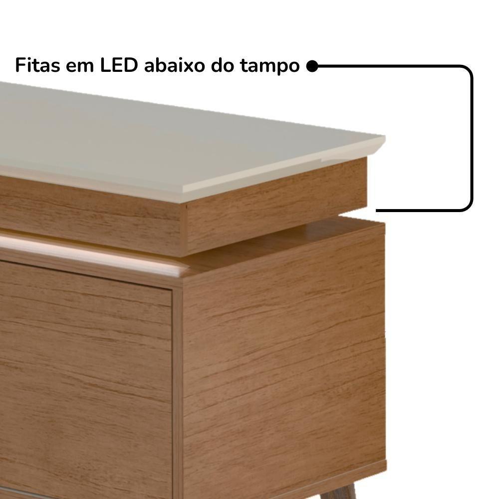 Rack Para Tv 75 Polegadas 2 Portas 180 Cm 4704 Cinamomo Off White Arly - 6