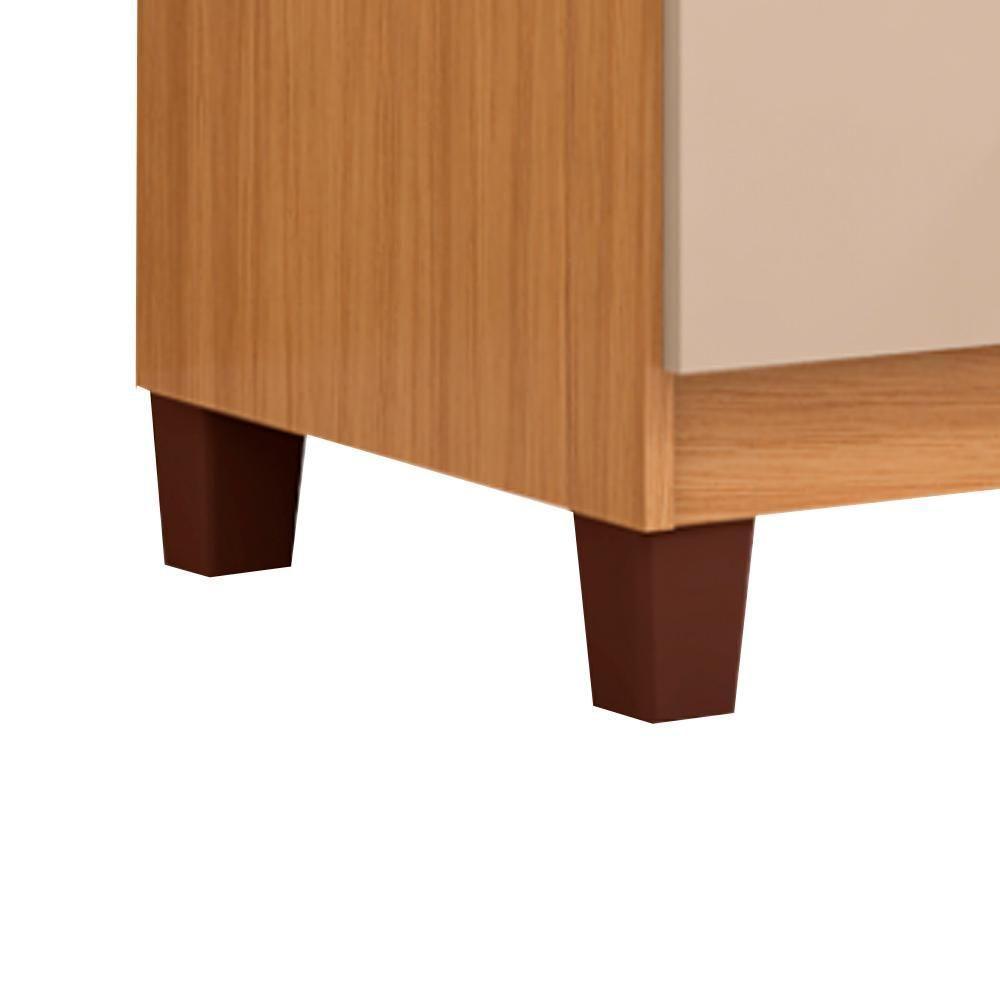 Comoda 5 Gavetas 57 Cm Moden 2259 Carvalho Am Off White Incp - 5