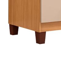 Comoda 5 Gavetas 57 Cm Moden 2259 Carvalho Am Off White Incp - 5