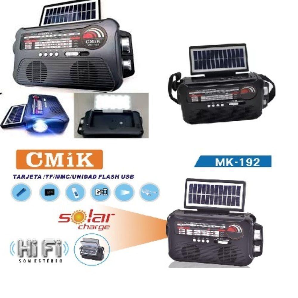 Radio Caixa De Som Placa Solar Bluetooth Lanterna Camping Portatil Emergencia Am Fm Usb Sd Retro Recarregavel Bivolt - 7