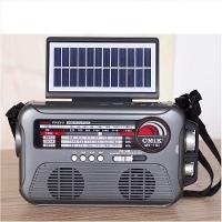 Radio Caixa De Som Placa Solar Bluetooth Lanterna Camping Portatil Emergencia Am Fm Usb Sd Retro Recarregavel Bivolt - 5