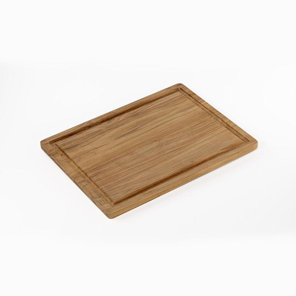 Tábua Madeira Teca Slim Para Corte - Stolf 40x30 - 1