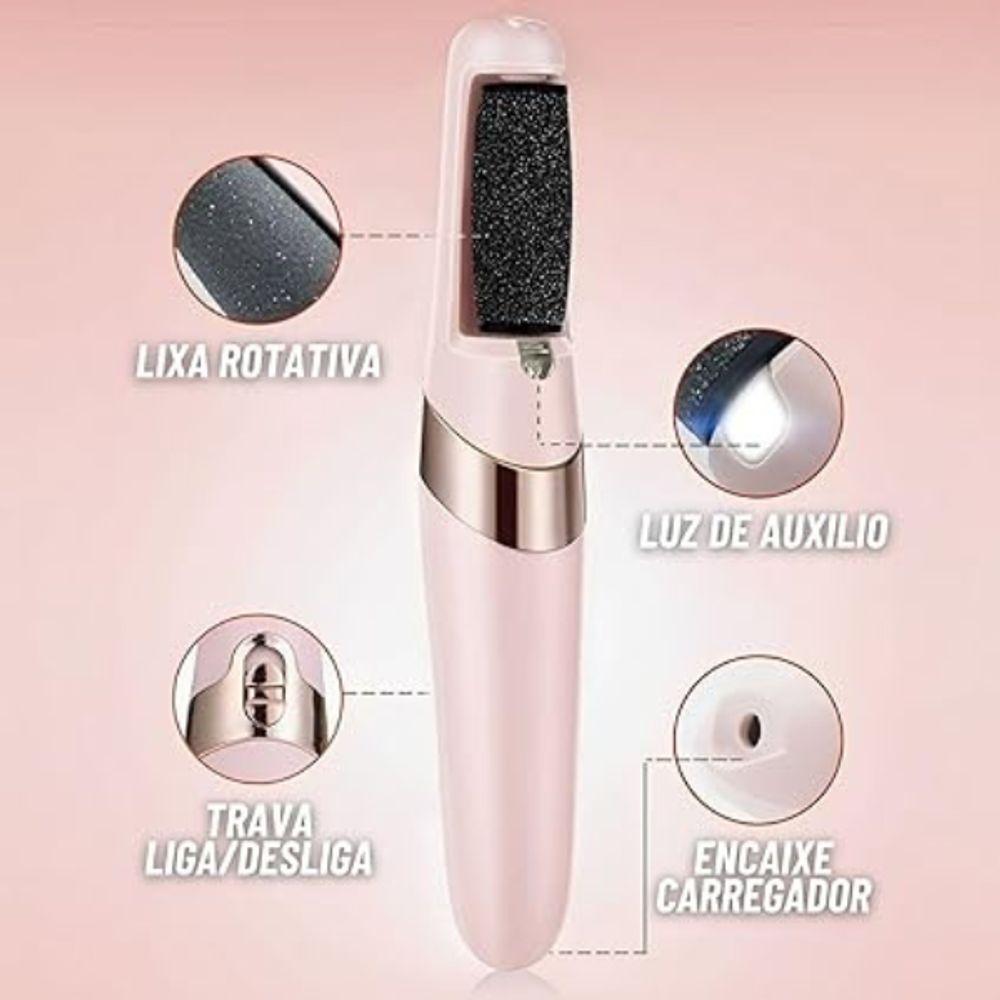 Raspador De Pé Eletrônico Calcanhar Remoção De Calos Bivolt - 2