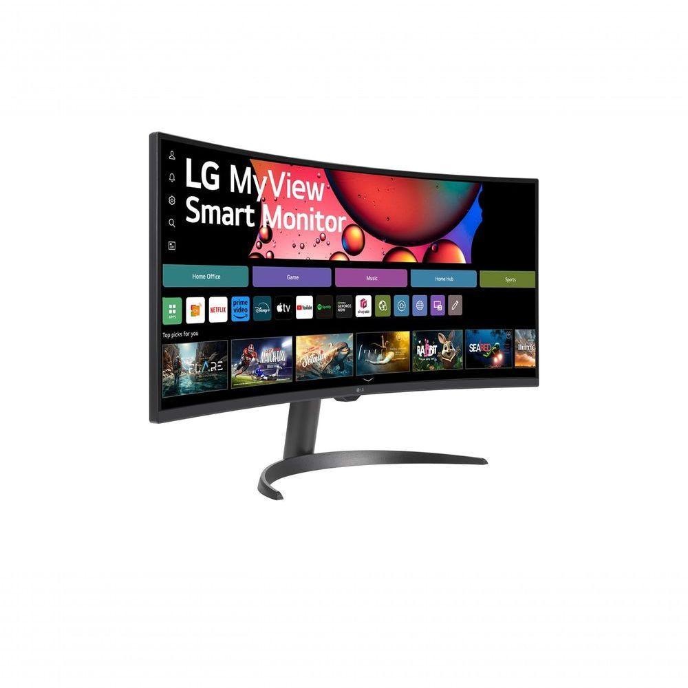 Monitor LG Myview Smart 34SR60QC-B Tela Curva 34" QuadHD 2K 21:9 WebOS Air Play Screen Share Bluetooth ThinQ Home - 5