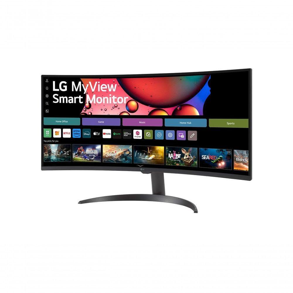 Monitor LG Myview Smart 34SR60QC-B Tela Curva 34" QuadHD 2K 21:9 WebOS Air Play Screen Share Bluetooth ThinQ Home - 7