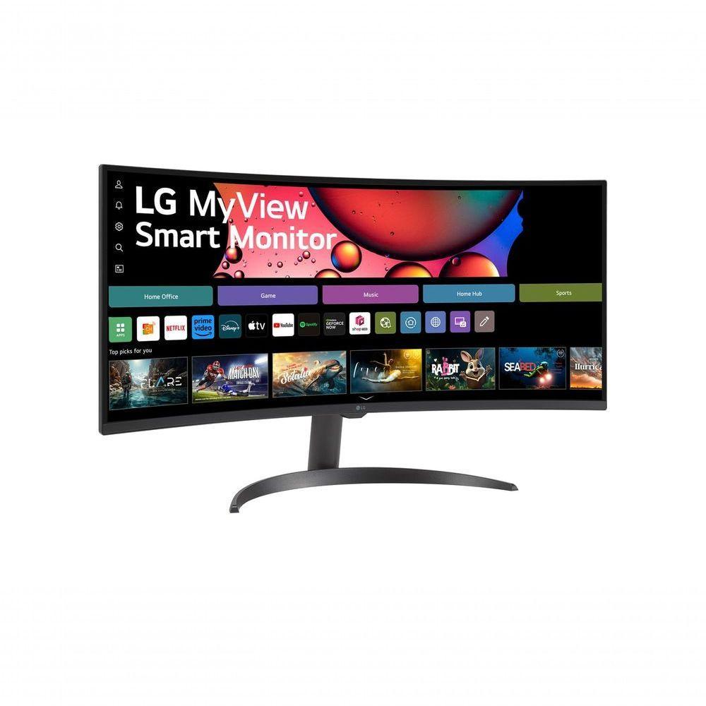Monitor LG Myview Smart 34SR60QC-B Tela Curva 34" QuadHD 2K 21:9 WebOS Air Play Screen Share Bluetooth ThinQ Home - 10