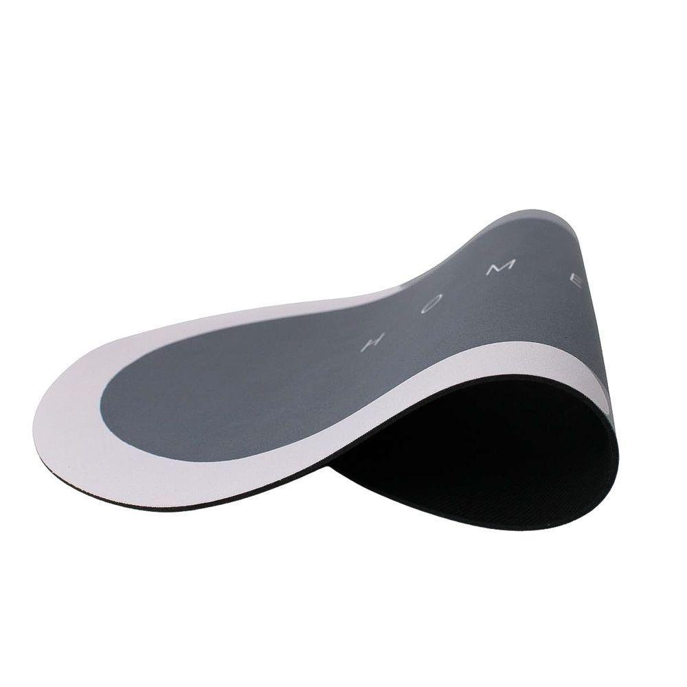 Tapete Superabsorvente De Secagem Rapida Antiderrapante Redondo Cinza - 3