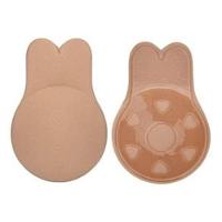 Sutiã Adesivo Levanta Seio Invisible Pushup Orelha De Coelho Bege Tamanho L/XL - 1