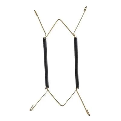 Suporte Gancho Mola Dourada Prato Decorativo Parede Pendurar Mesa 14 A 24 Cm