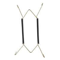 Suporte Gancho Mola Dourada Prato Decorativo Parede Pendurar Mesa 14 A 24 Cm - 1