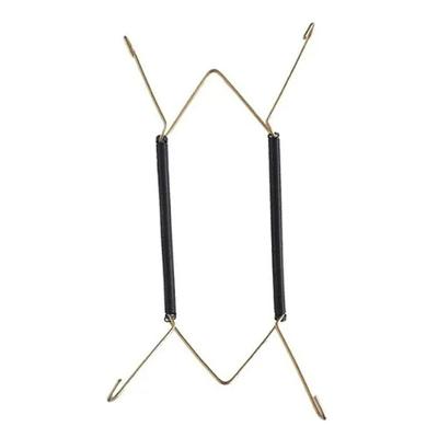 Suporte Gancho Mola Dourada Prato Decorativo Parede Pendurar Pires 11 A 15cm