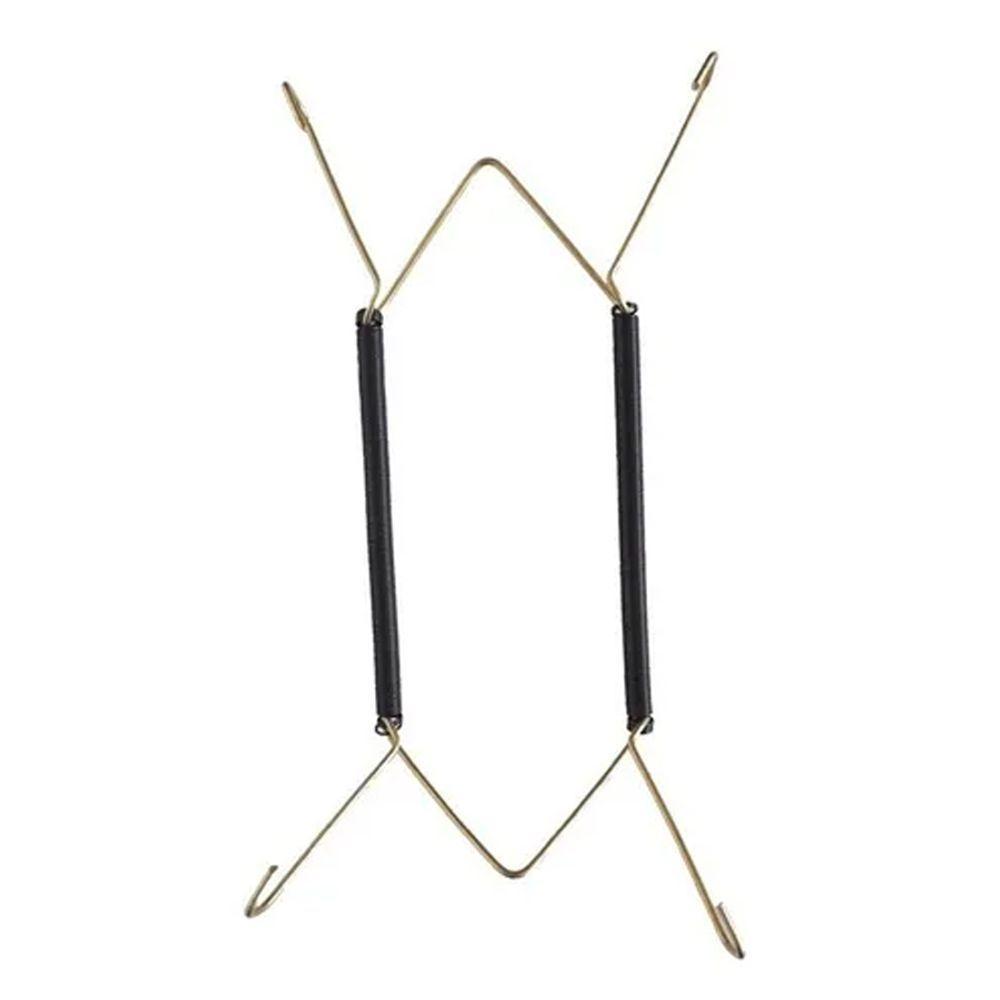 Suporte Gancho Mola Dourada Prato Decorativo Parede Pendurar Tabuleiro (35 A 45cm) - 1