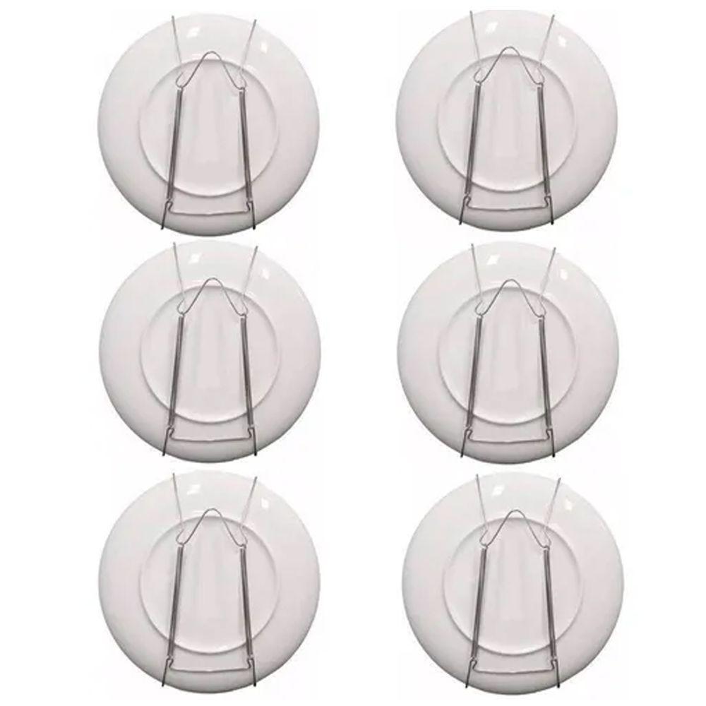 Suporte Gancho Mola Dourada Prato Decorativo Parede Pendurar Tabuleiro (35 A 45cm) - 5