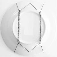 Suporte Gancho Mola Dourada Prato Decorativo Parede Pendurar Bolo 18 A 30cm - 2