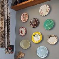 Suporte Gancho Mola Dourada Prato Decorativo Parede Pendurar Bolo 18 A 30cm - 6