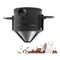 Mini Filtro Coador De Café Portátil Reutilizável Com Suporte Dobrável - 1