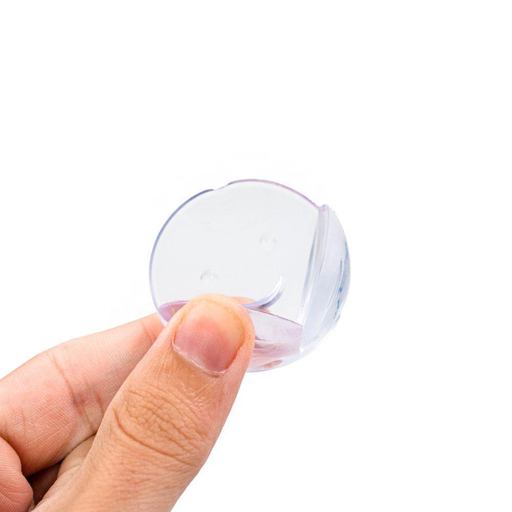 Protetor De Quina Canto Móveis Cantoneira Silicone Proteção Bebê 4 Unidades Redondo - 7